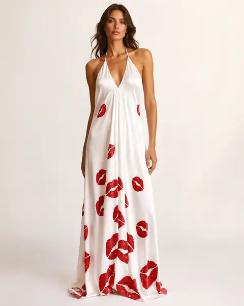 Scarlet Whisper Dress, vista frontale